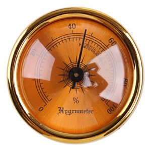 analog hygrometer humidity gauge & glass lens for smoking humidity sensitive gauge round gold