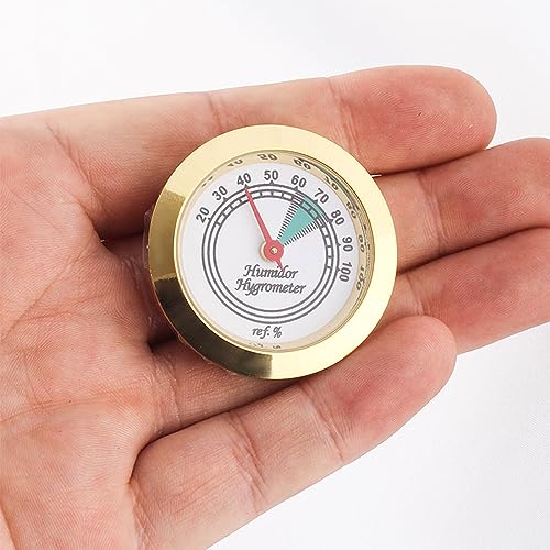 Montesy Stylish Indoors Metal Alloy Humidity Gauge Applicable For Case Accessory With Clear Numbers