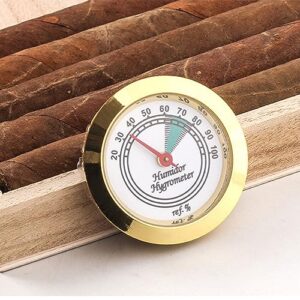 Montesy Stylish Indoors Metal Alloy Humidity Gauge Applicable For Case Accessory With Clear Numbers