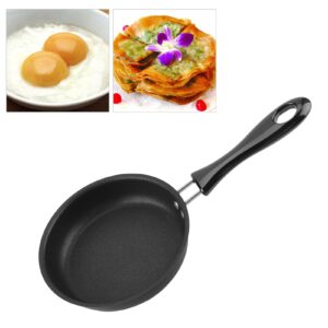 HAOHIZE Tiny Frying Pan, Small Omelette Induction for Eggs Pans Fry Egg Single Pancake One Skillet non Stick Nonstick Mini 5 Inch Hob 12CM Mini Fry Pan Pure Iron