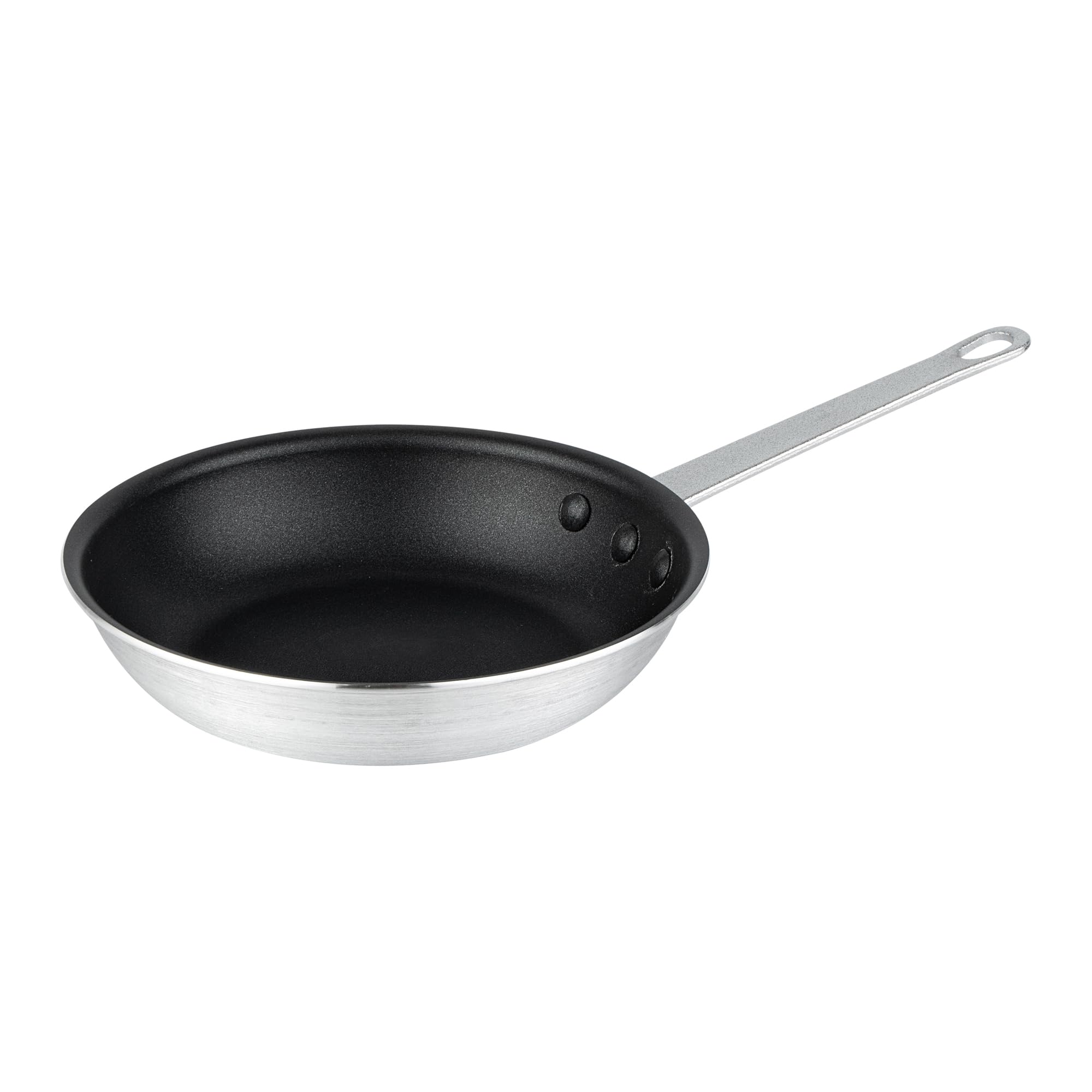 Restaurantware-Met Lux 9 Inch Fry Pan, 1 No-Stick Frying Pan - Induction-Ready, Triple-Riveted, Black Aluminum Cooking Skillet, Durable, For Searing, Sautéing, And Browning Food