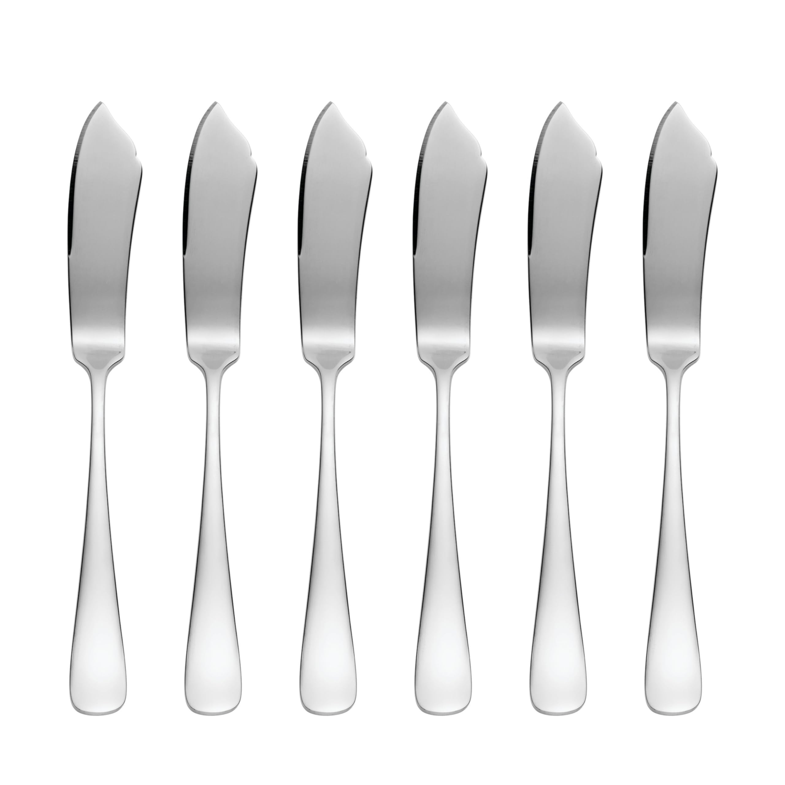 Hampton Forge Skandia Stark 6 Piece Butter Knife Set, 6 Count, Silver