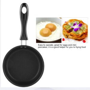 HAOHIZE Tiny Frying Pan, Small Omelette Induction for Eggs Pans Fry Egg Single Pancake One Skillet non Stick Nonstick Mini 5 Inch Hob 12CM Mini Fry Pan Pure Iron