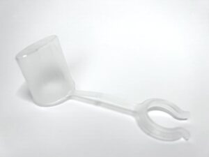 generic incentive spirometer cap- spirocap- covers the mouthpiece of the incentive spirometer breathing device. keeps the mouthpiece clean and protected.