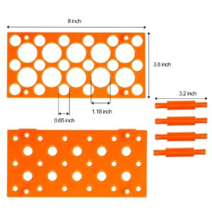 Test Tube Rack, Centrifuge Tube Holder for 10ml, 15ml, 50ml, 28 Wells, 5 Pack