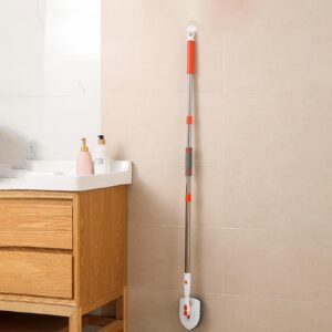 Onewly Shower Scrubber with Long Handle, 3 in 1 Bathroom Cleaning Brush with 24"-53" Extand Handle, Cleaning Supplies for Crevice, Floors, Baseboards, Windows and Corners