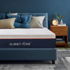 queen rose twin mattress, 12 inch twin memory foam mattress for pressure relief, medium firm cooling twin size mattress in a box, certipur-us certified