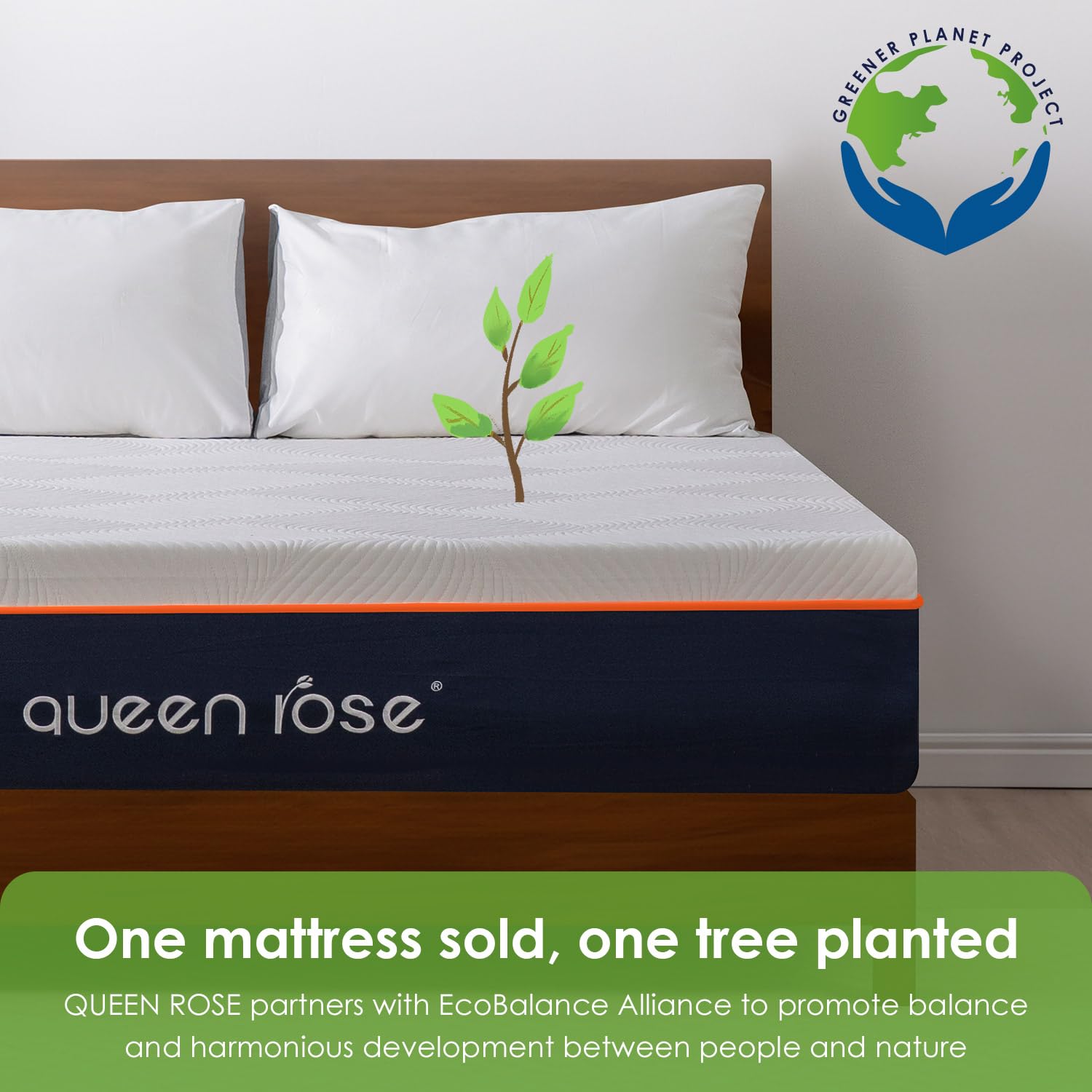 QUEEN ROSE Twin Mattress, 12 Inch Twin Memory Foam Mattress for Pressure Relief, Medium Firm Cooling Twin Size Mattress in a Box, CertiPUR-US Certified