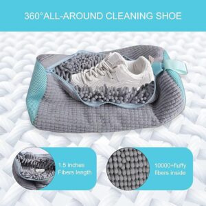 Shoe Washing Bag for Washing Machine, Reusable and Durable Deep-cleaning Shoe Bag for All Shoes And Sizes, Laundry Shoe Bag For Washer And Dryer.(Gray 1Pc)