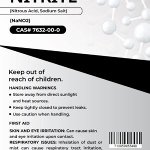 Yield RX Sodium Nitrite (Nitrous Acid, Sodium Salt) (NaNO2) - Chemical (3lb)