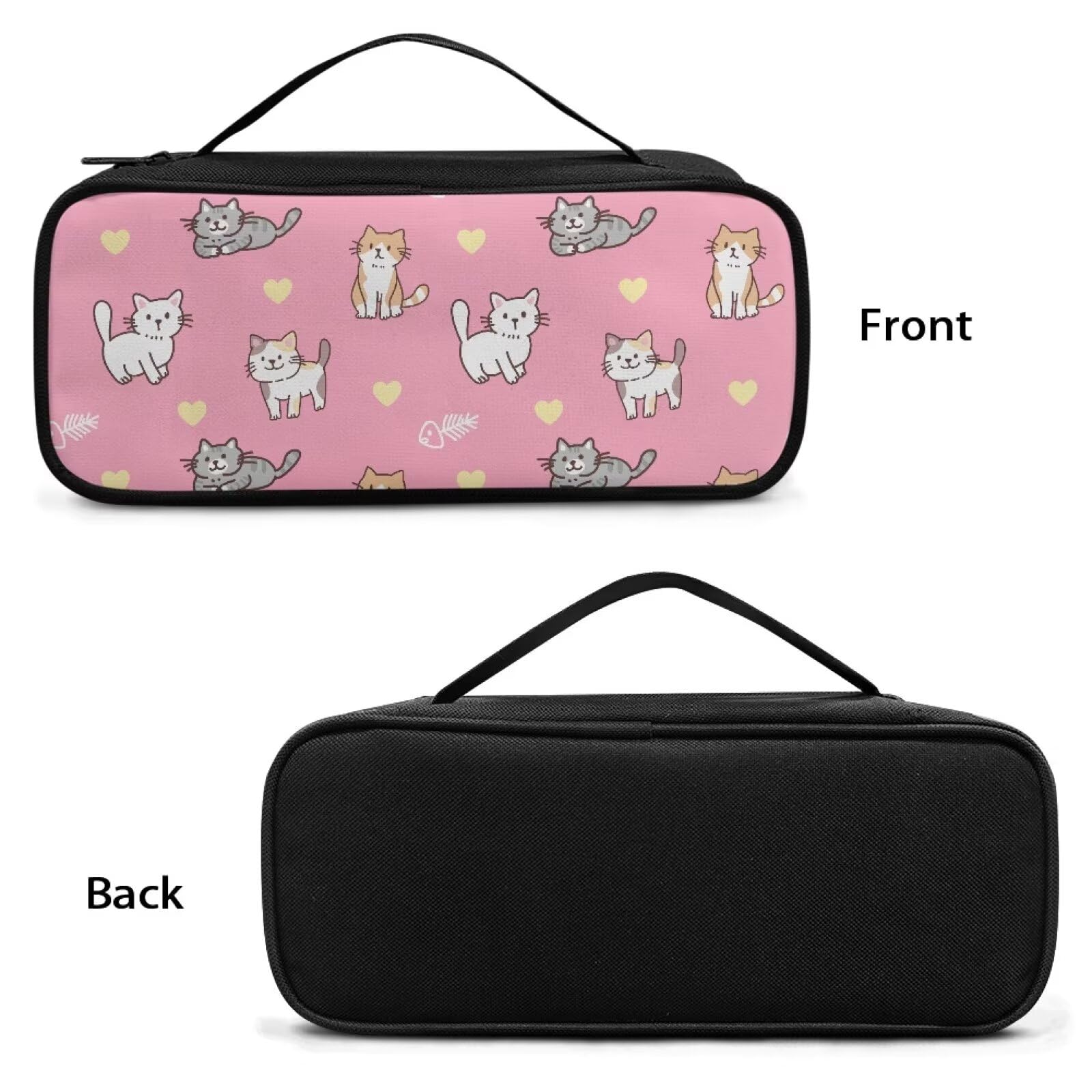 Gomyblomy Cute Cat Print Stethoscope Storage Bag Compatible with Classic III Monitoring/Lightweight II S.E, Extra Room for Penlight, Scissors and other Nurse Accessories