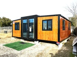 generic prime manor 20 ft luxury easy to assemble 2 bedroom modular home with1fully equiped bathroom and kitchen prefabricated foldable/expandable mobile home with steel frame, wood grained, pwch1