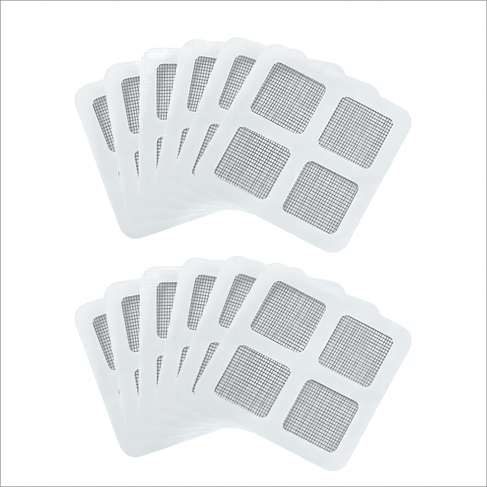 50 Pack,4" X 4" Disposable Shower Drain Cover Hair Catcher, Square Shower Drain Mesh Sticker,Disposable Floor Drain Sticker Suitable for Bathroom/Laundry/Bathtub/Kitchen/Sink/(50 PCS)