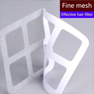 50 Pack,4" X 4" Disposable Shower Drain Cover Hair Catcher, Square Shower Drain Mesh Sticker,Disposable Floor Drain Sticker Suitable for Bathroom/Laundry/Bathtub/Kitchen/Sink/(50 PCS)