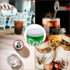 2 Pack Soda Can Lids, BPA-Free, Transparent Silicone Lids, Washable Can Covers for Soda, Reusable Soda Can Covers Lids, Can Stopper, Protector for Soda, Beer, Juice, Coke, Beverage, Fits Standard Can