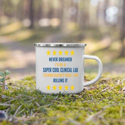 Gift Design Idea Clinical Laboratory Technician Gift for Medical Professionals 12 Oz White Stainless Steel Camping Mug