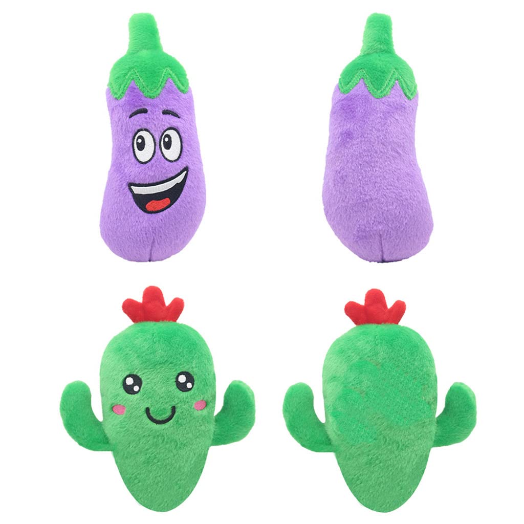 jojobasec Vegetable Plush Shape Puppy Pet for Play Chew Home Puppy Dog Owner for Puppy Breed Reducing Boredom P, carrot