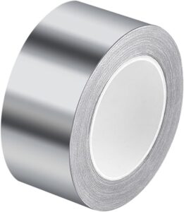 premium aluminum foil tape 2 inches wide, 66 feet long and 3.9mil thick,perfect for sealing & patching hot and cold hvac, pipe, insulation home and multifunctional silver metal tape