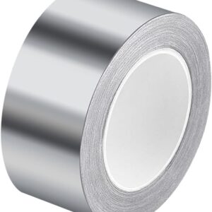 Premium Aluminum Foil Tape 2 Inches Wide, 66 Feet Long and 3.9mil Thick,Perfect for Sealing & Patching Hot and Cold HVAC, Pipe, Insulation Home and Multifunctional Silver Metal Tape