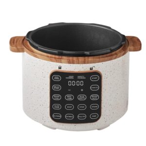 Generic The Pioneer 2 Woman 6 Qt Pressure Cooker,Linen Speckle,Wood Grain, Blinking Display, Touch Control