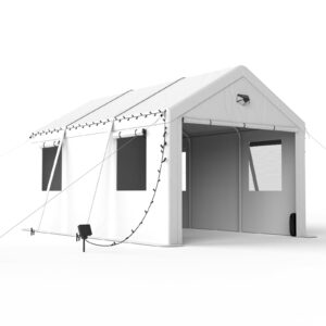 carport canopy 10x16 heavy duty, carport canopy, portable car port garage, car shelter all weather, white