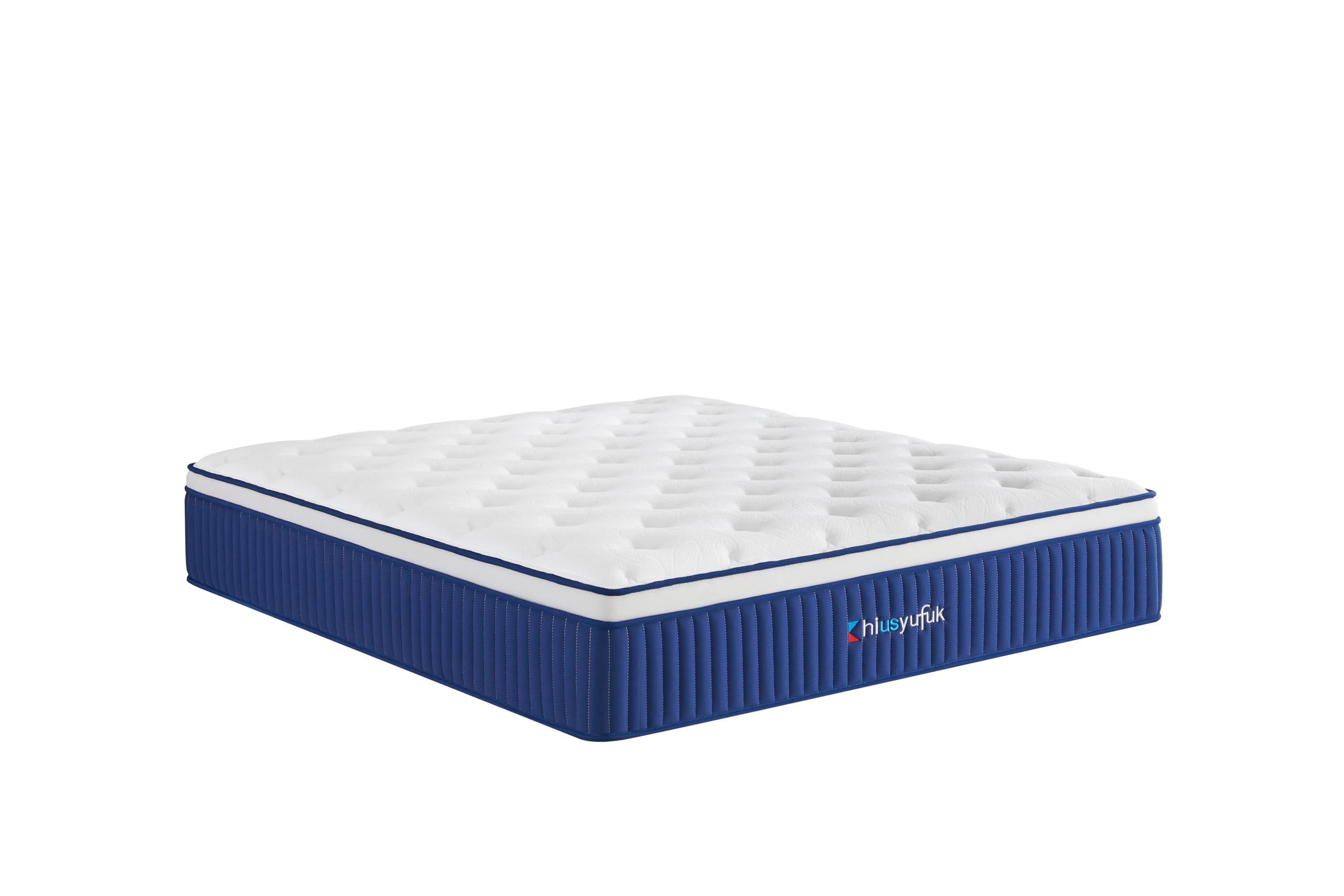 Chiusyufuk Queen Mattress,12 Inch Queen Size Mattress in a Box,Single Bed Mattress with Memory Foam and Pocket Spring,Ergonomic Design & Pressure Relief,Medium Firm Mattress,80"*60"*12"