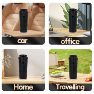 LILOOVKE Smart Cup Car Electric Cooling and Heating Cup 12V Car Travel Heating Cup Smart Coffee Mug 12oz Insulated Mug for Car/Office/Home/Travel Multi-function Temperature Control Electric Kettle