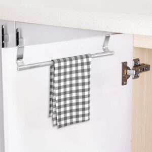 Towel Hanger for Door - Over the Door Hook Rack for Bathroom or Kitchen | Stainless Steel Towel Holder, Space Saving Organizer, Stainless Steel Household Towel Rack, Rustproof No Drilling Towel Hanger