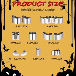 JVAENOUSN Halloween Pumpkin Carving Kit 12 Pcs Pumpkin Carving Tools Easy Professional Pumpkin Carving Cookie Cutters Stencils for Family Adults