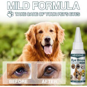 XIROM UN Dog and Cat Eye Wash | Eye Drops for Dogs and Cats to Flush and Soothe Eye Irritations, Dog Tear Stain Cleaner, Reduces Nuisance, Swelling & Dryness (30mL (1)