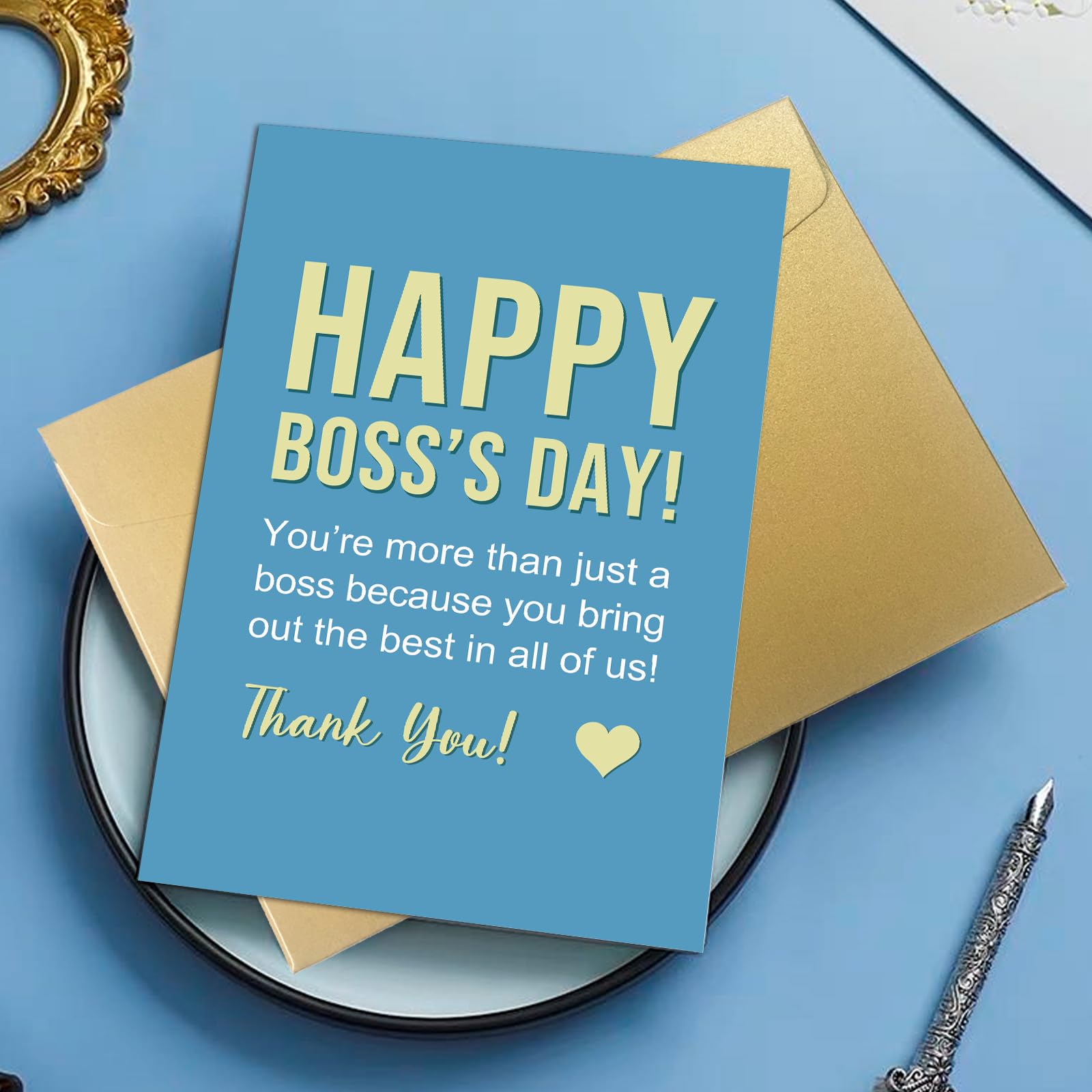 Oamiolek Boss's Day Appreciation Card, Boss Thank You Card, Happy Boss's Day Card for Boss Leader, Bring Out The Best In All Of Us