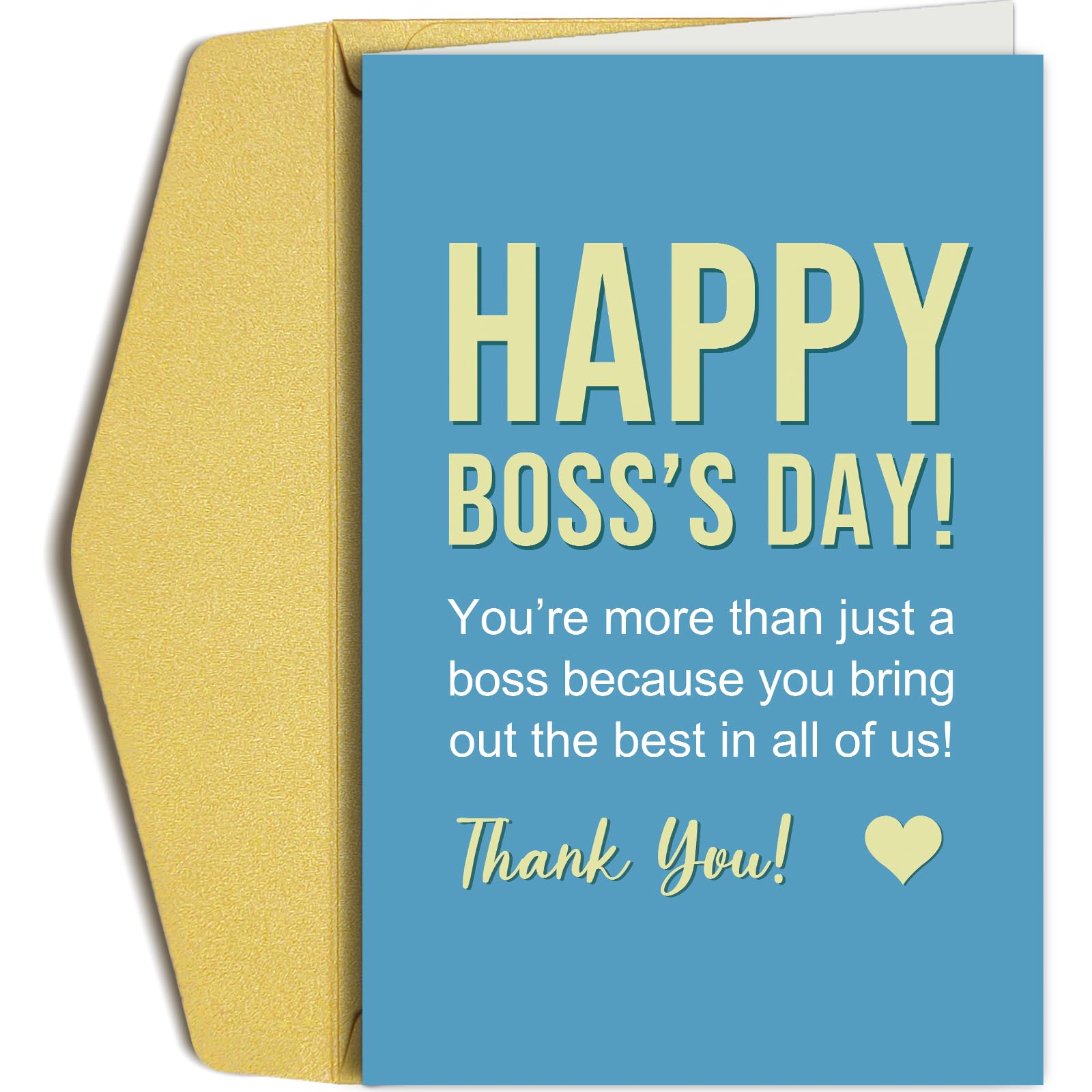 Oamiolek Boss's Day Appreciation Card, Boss Thank You Card, Happy Boss's Day Card for Boss Leader, Bring Out The Best In All Of Us