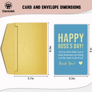 Oamiolek Boss's Day Appreciation Card, Boss Thank You Card, Happy Boss's Day Card for Boss Leader, Bring Out The Best In All Of Us