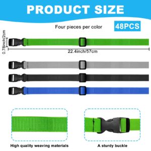 48PCS Laundry Strap with Buckle Laundry Loops Buckle Wash Care Utility Strap Replacement Household Cleaning Loop Accessories Tools