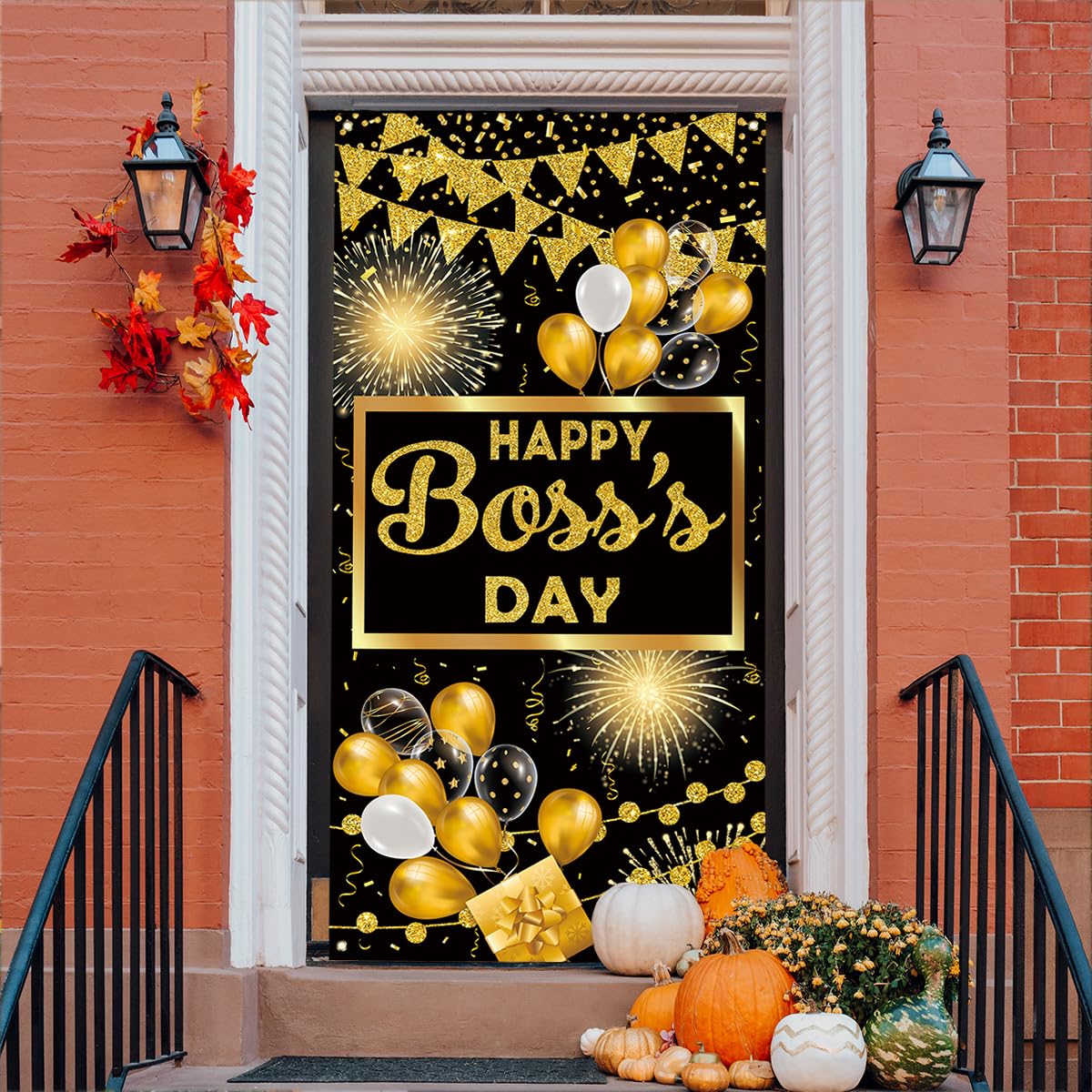 Boss Day Decorations Happy Boss Day Door Cover Boss's Day Banner Boss Lady Decor Happy Boss Day Decoration for Office