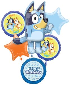 anagram bluey birthday party supplies foil balloon bouquet decorations