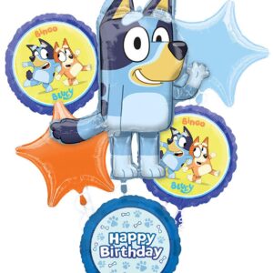 Anagram Bluey Birthday Party Supplies Foil Balloon Bouquet Decorations