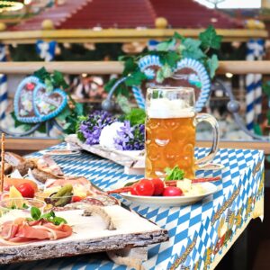 kawaarashi 4 Pieces Oktoberfest Tablecloths, Blue and White Checkered Party Table Cover for Oktoberfest Party Favors Supplies Decoration 87 x 52 Inch