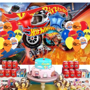 Hot CAR Balloons, Hot Party Supplies, Hot Birthday Decorations, Cars Racer Balloons for Boys and Girls