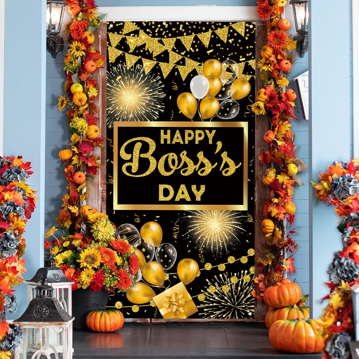 Boss Day Decorations Happy Boss Day Door Cover Boss's Day Banner Boss Lady Decor Happy Boss Day Decoration for Office