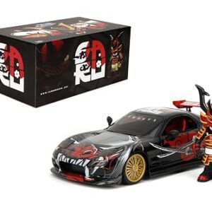 Jada Toys Lab Monkeys 1993 Mazda RX-7 with Saru Figure - 1:24 Diecast Car - Collectible Car Model - Premium Details, Limited Artist Edition - Collector Toys for Adults