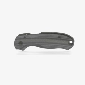 flytanium micarta lotus scales compatible with spyderco para 3 edc folding pocket knife (black linen)