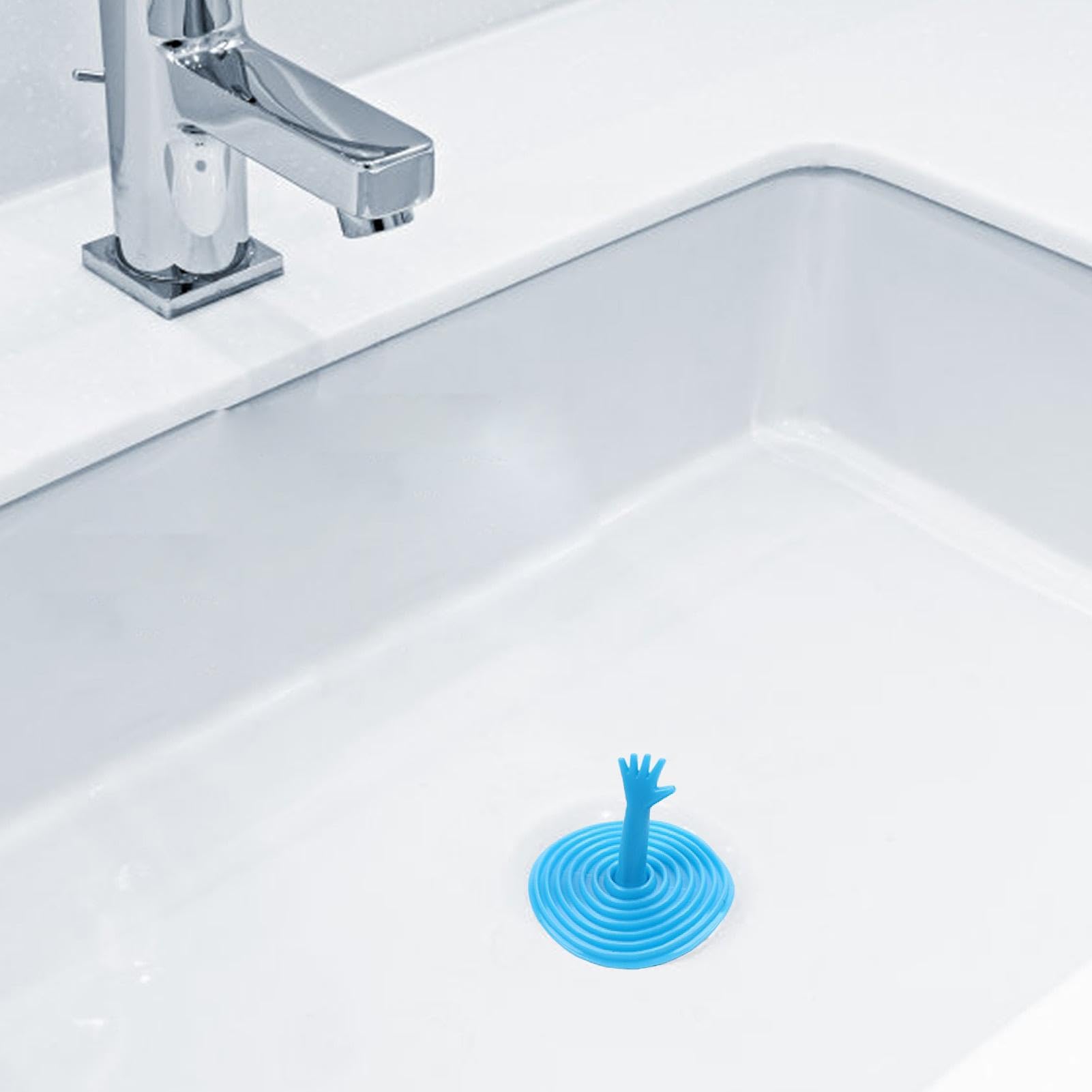 Sink Drain Stopper - Silicone Tub Stopper | Bathtub Drain Stopper | Anti-Clogging Kitchen Sink Stopper | Palm Sink Water Stopper Floor Drain Drain Plug for Kitchen Bathroom Laundry