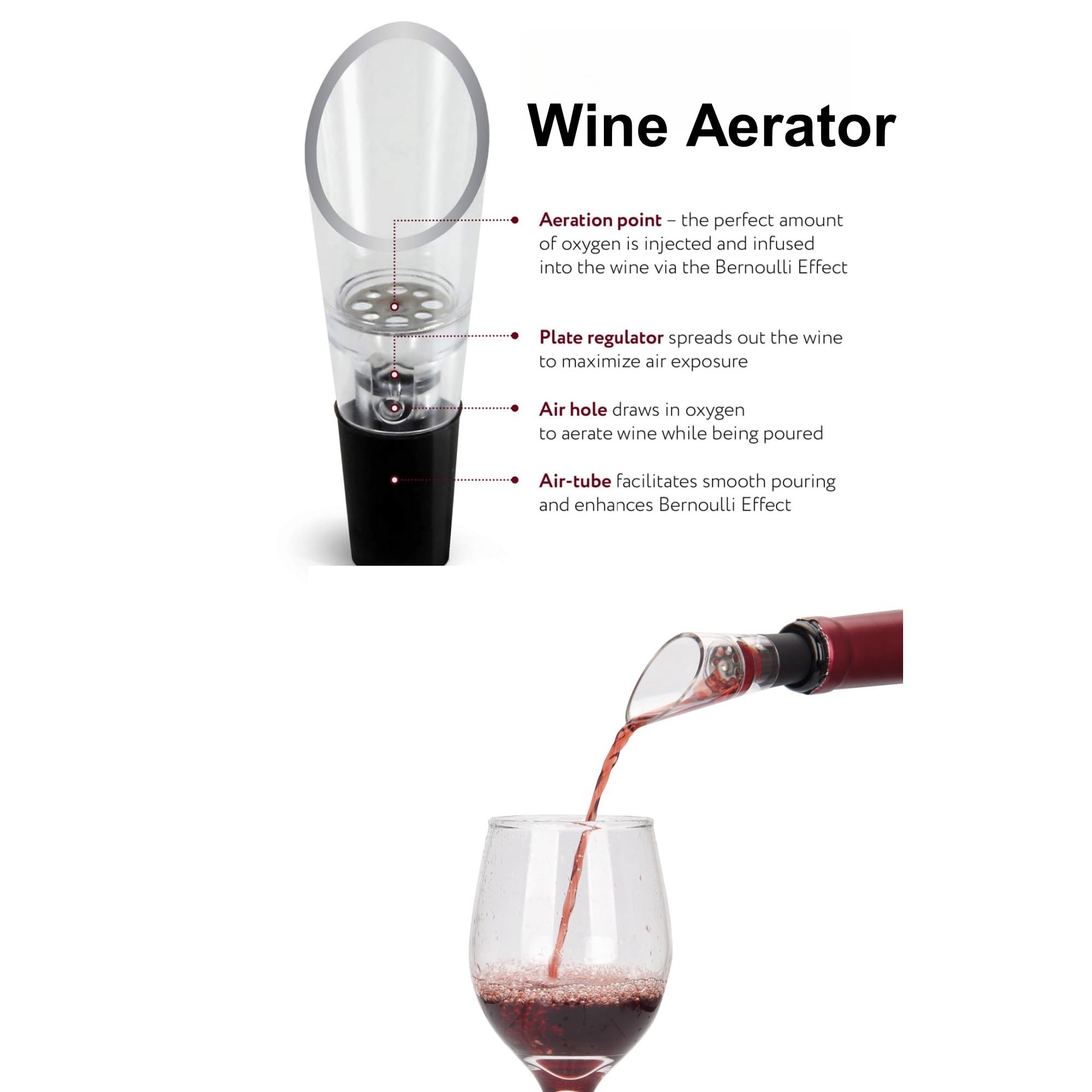 Electric Wine Opener Set with Base, Wine Accessories Set Including Rechargeable Corkscrew Wine Opener, Wine Aerator, Wine Stoppers and Foil Cutter, Perfect Wine Gifts for Wine Lovers