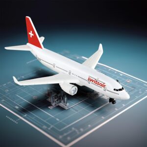 Sky Trek Model Airplanes Swiss Airplane Airlines Plane Aircraft Model for Display Collection