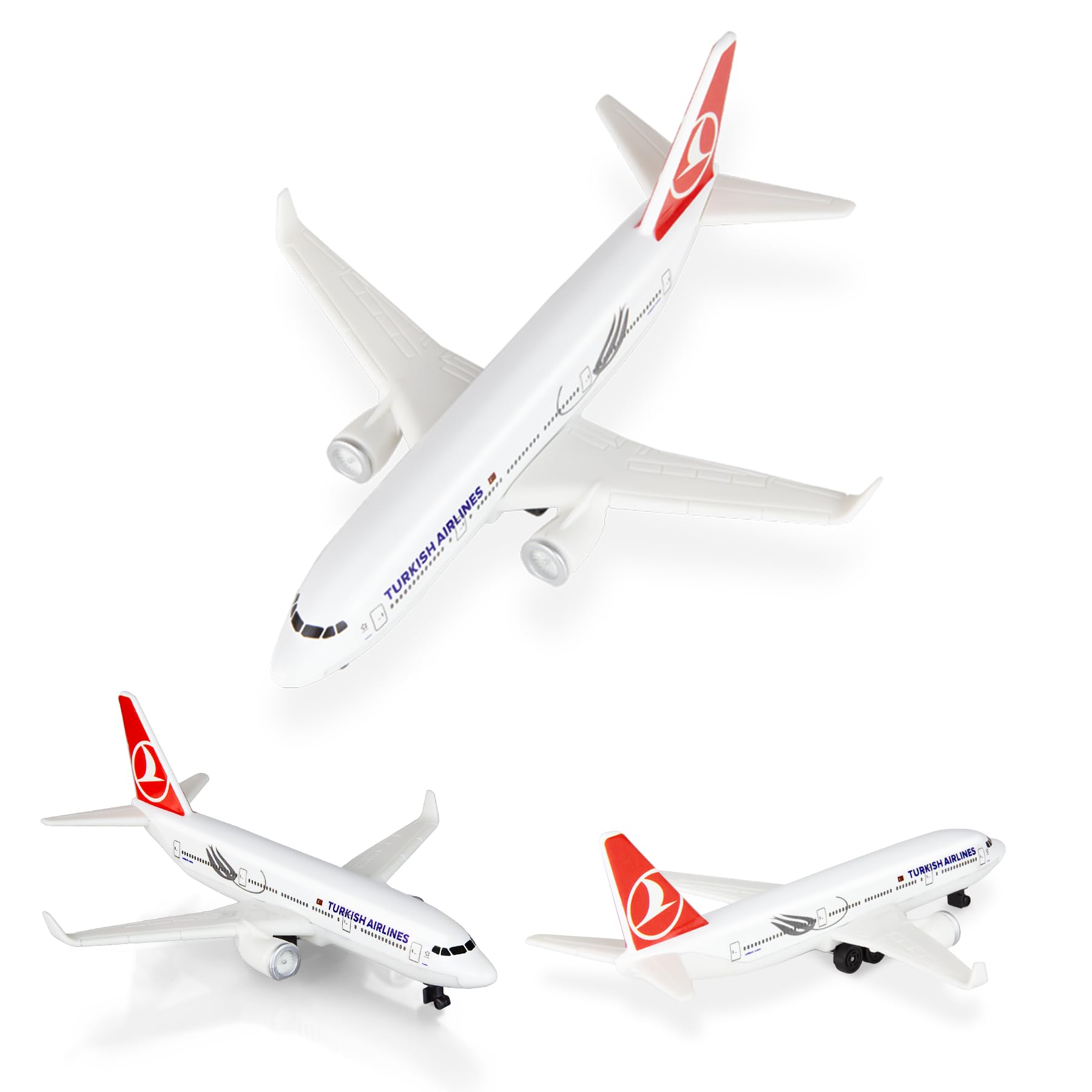 Sky Trek Model Airplanes Turkish Airplane Airlines Plane Aircraft Model for Display Collection