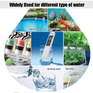 NANZANG Digital Water Quality Tester TDS EC Meter Range 0-9990 Multifunctional Water Purity Temperature Meter TEMP PPM Tester