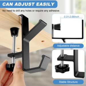 Desk Handbag Hanger, Desk Mount Bag Holder, Adjustable Arm Clamp Backpack Hook, Saving Space Reducing Clutter for Desk Table Under Cabinet(Size:1pc)