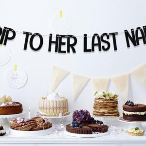 Rip To Her Last Name Banner,Rip Single Life Decor,Fun Bach Bride Or Die Wedding Engagement,Halloween Emo Bridal Shower Engagement Wedding Party Supplies Black