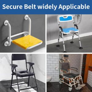 Ehucon Elderly Shower Chair Seat Anti-Slip Belt,Universal Bath Bench Buckle Strap Nursing Care Supplies for Disabled Patient Care, Fall Prevention